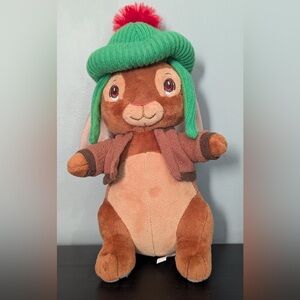 PETER RABBIT- Adorable Benjamin Bunny Plush with Green Hat